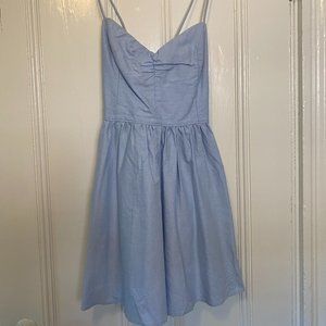 Light Blue Lace up Mini Dress- Urban Outfitters